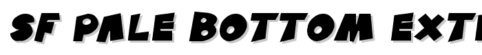 SF Pale Bottom Extended Oblique font
